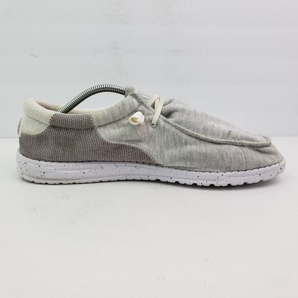 Hey Dude Wally Stitch Mens Size 13 Optic White Slip On Casual Loafer Shoes main image 7